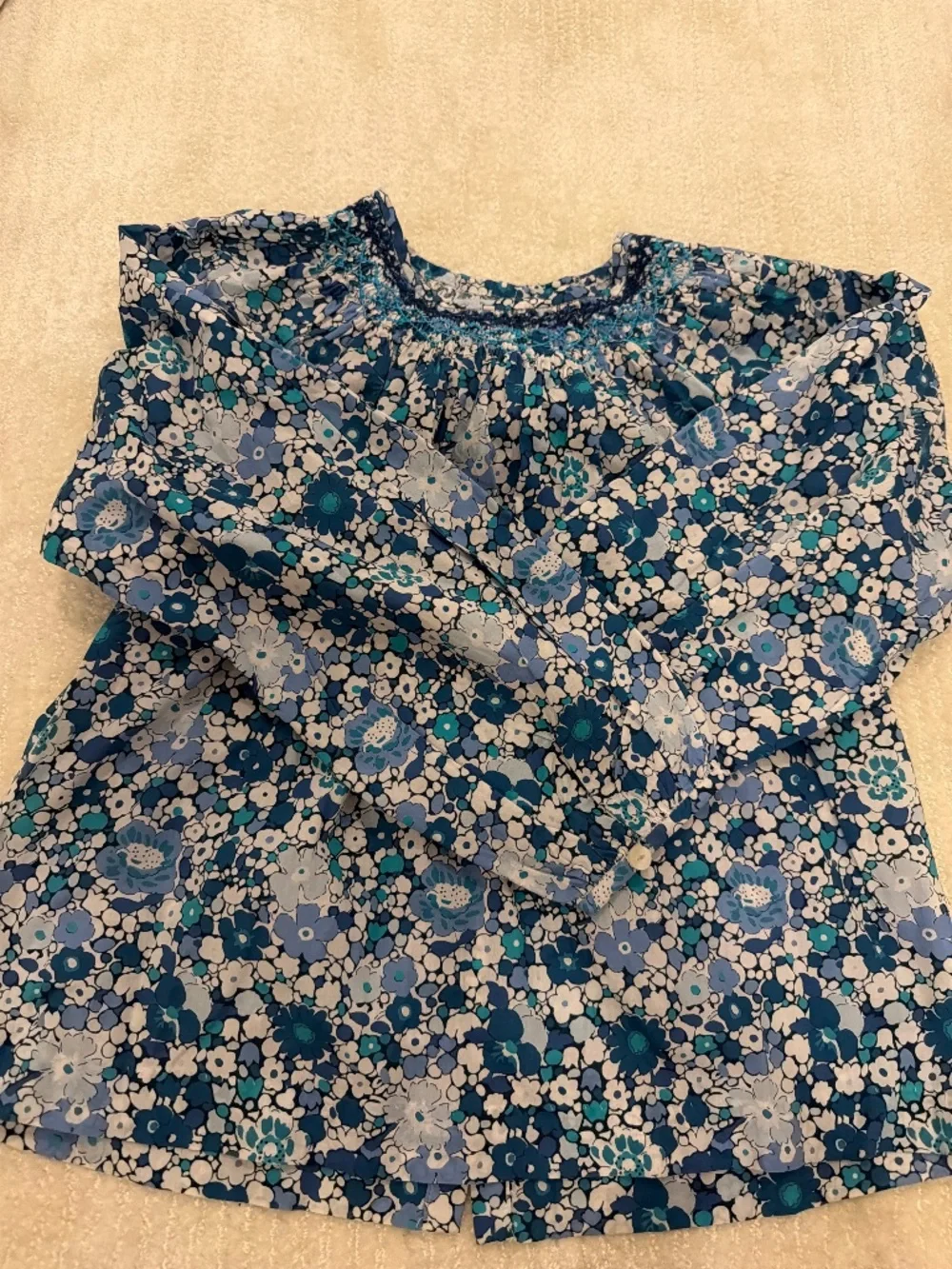 Jacadi Girls size 8 floral Blouse